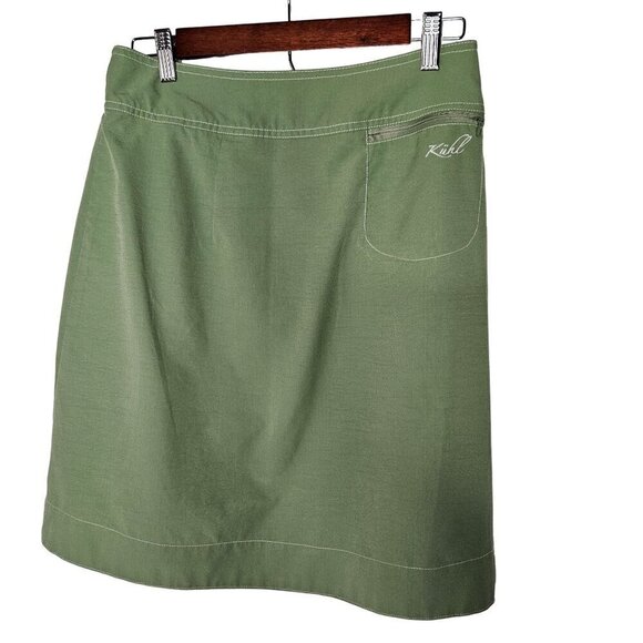 Kühl Feather Mountain Culture Wrap Hiking Skirt Green Size 6 100% Polyester - Picture 2 of 8
